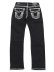 画像1: 【送料無料】TRUE RELIGION RICKY SUPER QT FLAP 30" STRAIGHT BODY RINSE BLACK (1)