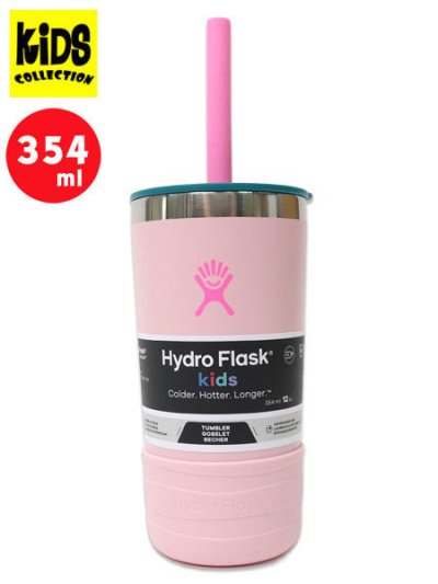 画像1: 【KIDS】Hydro Flask 12 OZ KIDS TUMBLER W/STRAW LID-BLOSSOM PINK