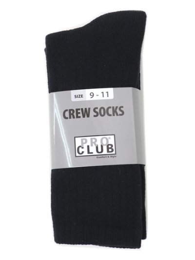 画像1: PRO CLUB HW CREW 3P SOCKS