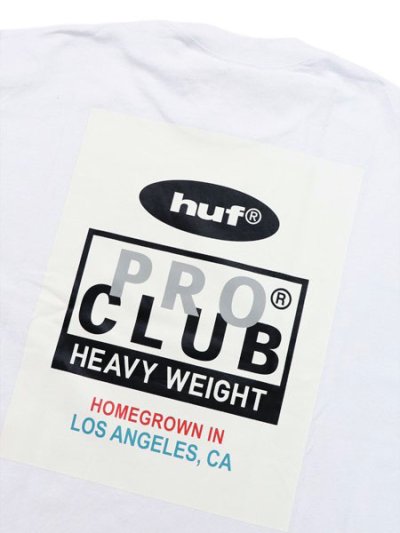 画像4: HUF PRO CLUB HEAVYWEIGHT TEE WHITE