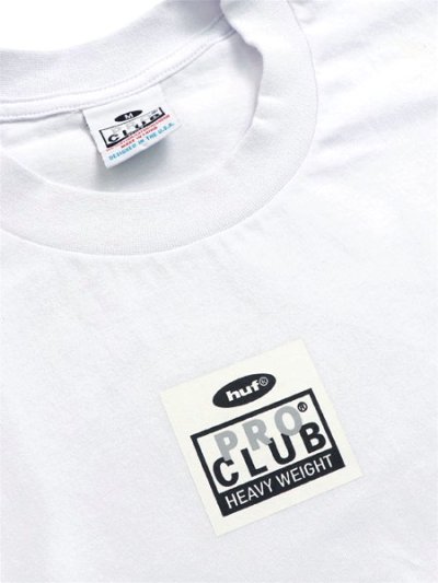 画像3: HUF PRO CLUB HEAVYWEIGHT TEE WHITE
