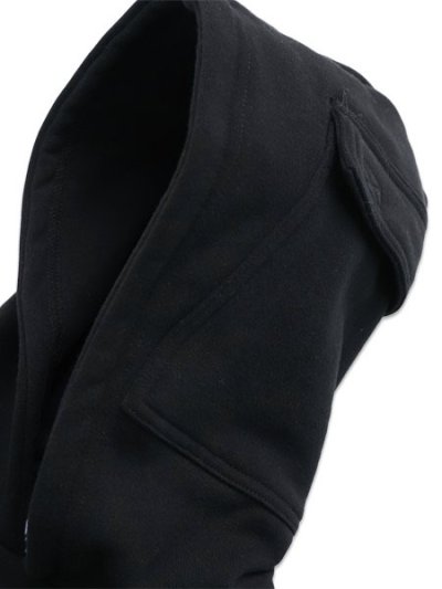画像3: 【送料無料】HUF PRO CLUB MULTI POCKET HOODIE BLACK