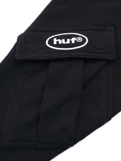 画像5: 【送料無料】HUF PRO CLUB MULTI POCKET HOODIE BLACK
