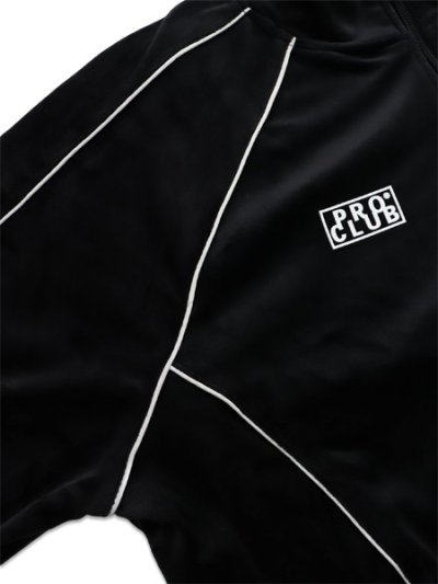 画像4: 【送料無料】HUF PRO CLUB VELOUR TRACK JACKET BLACK