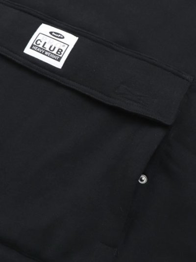 画像4: 【送料無料】HUF PRO CLUB MULTI POCKET HOODIE BLACK