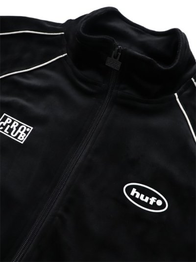 画像3: 【送料無料】HUF PRO CLUB VELOUR TRACK JACKET BLACK