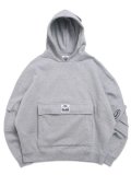 【送料無料】HUF PRO PRO CLUB MULTI POCKET HOODIE HEATHER GREY