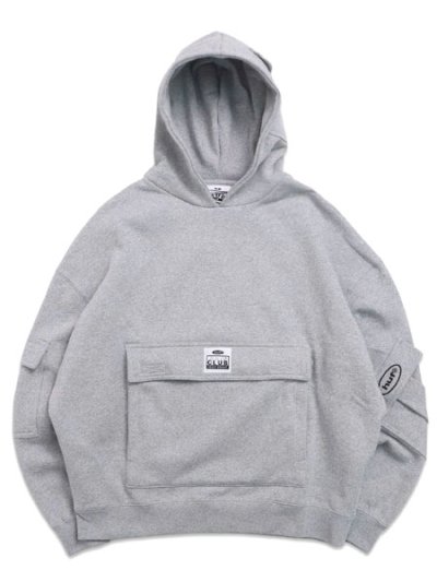 画像1: 【送料無料】HUF PRO PRO CLUB MULTI POCKET HOODIE HEATHER GREY