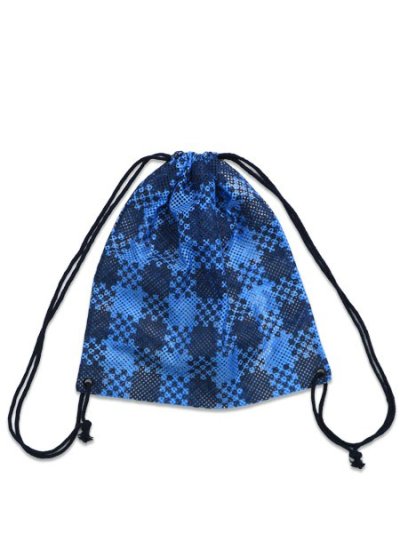 画像2: WHIMSY SOCKS MESH KNAP SACK BLUE