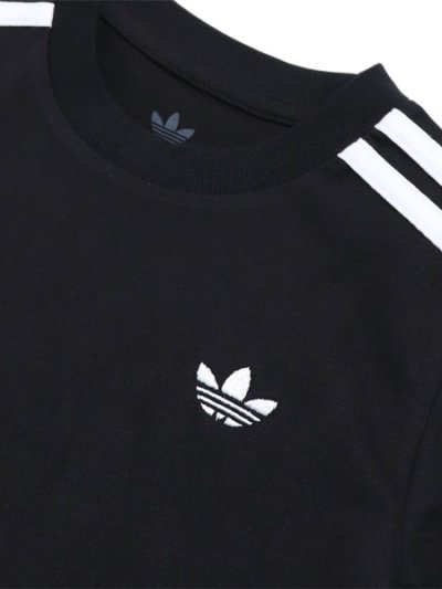 画像3: 【KIDS】ADIDAS KIDS 3-STRIPES L/S TEE-BLACK