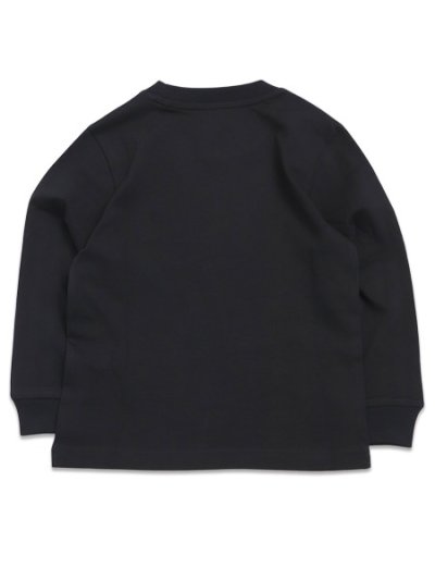 画像2: 【KIDS】ADIDAS KIDS 3-STRIPES L/S TEE-BLACK