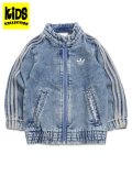 【KIDS】ADIDAS KIDS FIREBIRD LOOSE DENIM TRACK TOP-WORN BLUE DENIM