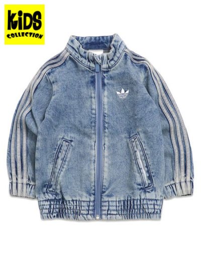 画像1: 【KIDS】ADIDAS KIDS FIREBIRD LOOSE DENIM TRACK TOP-WORN BLUE DENIM
