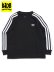 画像1: 【KIDS】ADIDAS KIDS 3-STRIPES L/S TEE-BLACK (1)
