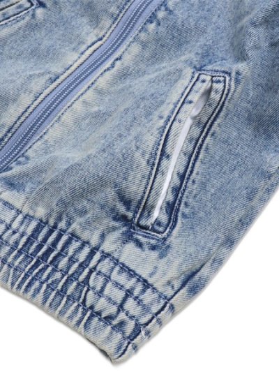 画像4: 【KIDS】ADIDAS KIDS FIREBIRD LOOSE DENIM TRACK TOP-WORN BLUE DENIM