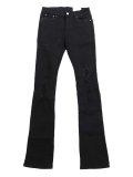 【送料無料】mnml X598 SKINNY STACKED DENIM BLACK