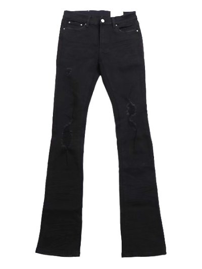 画像1: 【送料無料】mnml X598 SKINNY STACKED DENIM BLACK