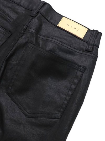 画像5: 【送料無料】mnml X598 SKINNY STACKED DENIM WAXED BLACK