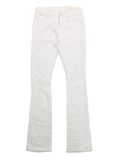 画像1: 【送料無料】mnml X598 SKINNY STACKED DENIM WHITE