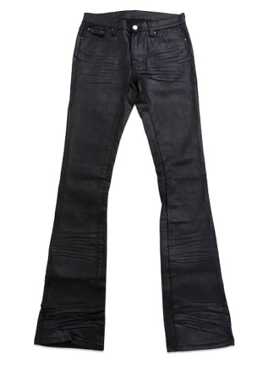 画像1: 【送料無料】mnml X598 SKINNY STACKED DENIM WAXED BLACK