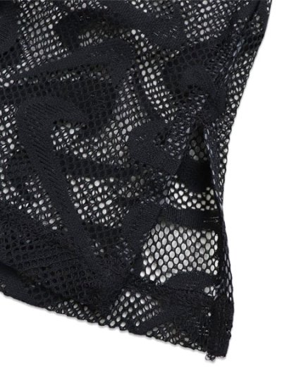 画像4: 【送料無料】NIKE WNMS CHILL WVN LACE OVER SIZED JERSEY-BLACK/WHITE
