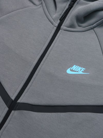 画像3: 【送料無料】NIKE TECH FLEECE FZ WINDRUNNER HOOD-SMOKE GREY/FOOTBALL BLUE