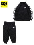 【KIDS】NIKE TODDLER FULL ZIP SET WITH LOGO TAP-BLACK