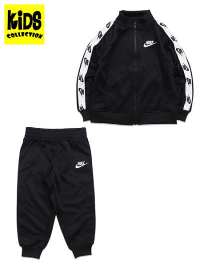 画像1: 【KIDS】NIKE TODDLER FULL ZIP SET WITH LOGO TAP-BLACK