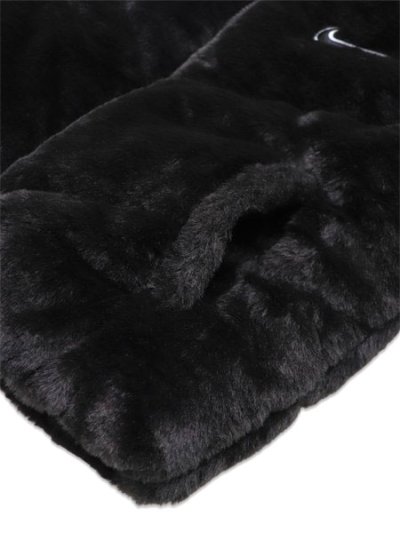 画像4: 【送料無料】【KIDS】NIKE CHILD QUILTED FAUX FUR JACKET-BLACK