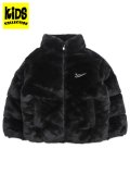 【送料無料】【KIDS】NIKE CHILD QUILTED FAUX FUR JACKET-BLACK