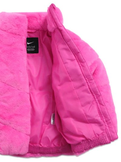 画像6: 【送料無料】【KIDS】NIKE CHILD QUILTED FAUX FUR JACKET-PLAYFUL PINK