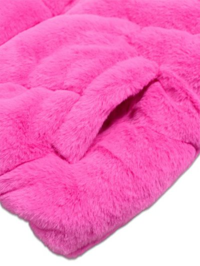 画像4: 【送料無料】【KIDS】NIKE TODDLER QUILTED FAUX FUR JACKET-PLAYFUL PINK