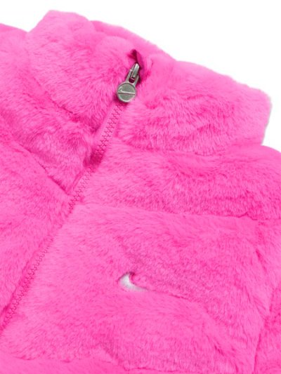 画像3: 【送料無料】【KIDS】NIKE TODDLER QUILTED FAUX FUR JACKET-PLAYFUL PINK