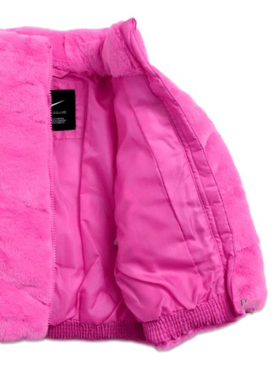 画像6: 【送料無料】【KIDS】NIKE TODDLER QUILTED FAUX FUR JACKET-PLAYFUL PINK