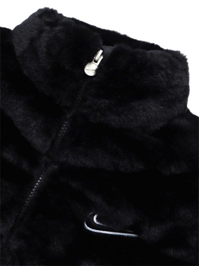 画像3: 【送料無料】【KIDS】NIKE CHILD QUILTED FAUX FUR JACKET-BLACK