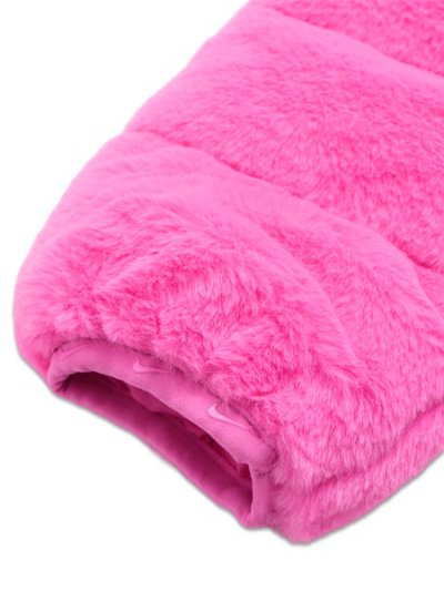 画像7: 【送料無料】【KIDS】NIKE TODDLER QUILTED FAUX FUR JACKET-PLAYFUL PINK