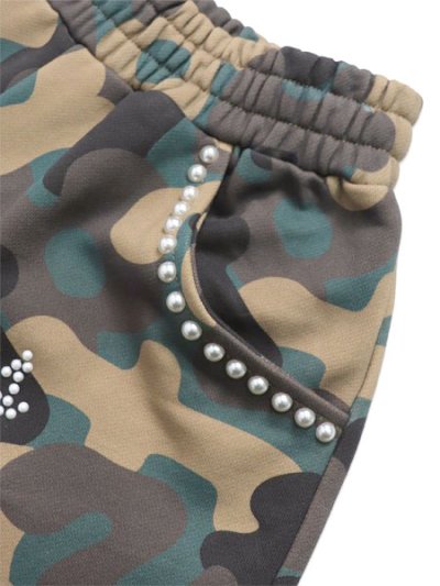 画像3: 【送料無料】RED LETTERS CAMO PEARLS FRENCH TERRY SHORTS