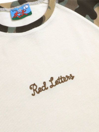 画像3: 【送料無料】RED LETTERS CAMO L/S THERMAL SHIRT CREAM/RED CAMO