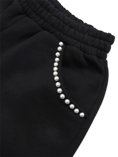 画像3: 【送料無料】RED LETTERS BLACK PEARLED FRENCH TERRY SHORTS