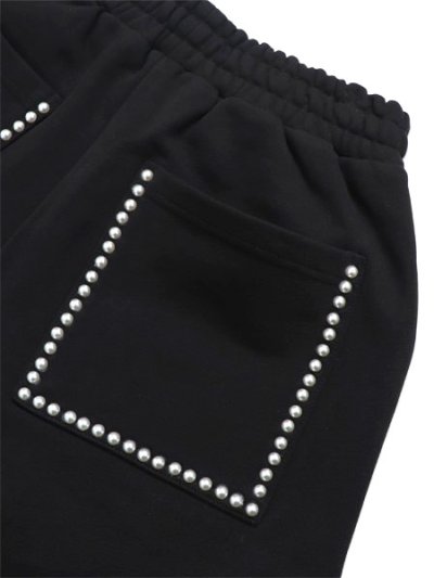 画像4: 【送料無料】RED LETTERS BLACK PEARLED FRENCH TERRY SHORTS