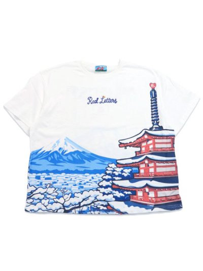 画像1: 【送料無料】RED LETTERS JAPAN FUJI TEE WHITE