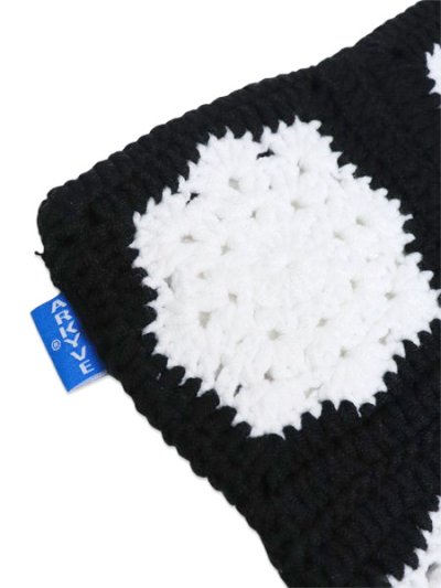 画像4: 【送料無料】ARKYVE BLACK SNOWFLAKE CROCHET CAT HAT