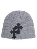 ADVANCE CROSS BEANIE LIGHT GREY/BLACK