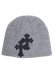 画像1: ADVANCE CROSS BEANIE LIGHT GREY/BLACK (1)