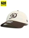 【KIDS】NEW ERA YOUTH 9TWENTY 2-TONE DODGERS CC CHROME/WALNUT