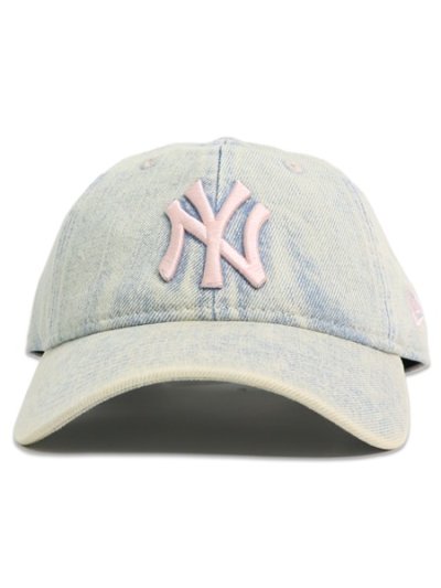 画像2: NEW ERA 9TWENTY OVER DYE DENIM YANKEES WHITE/PINK JOY