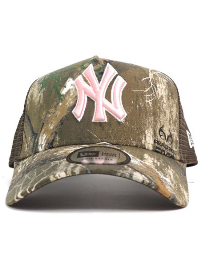 画像2: NEW ERA 9FORTY A-FRAME YANKEES REALTREE CAMO/PINK