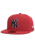 NEW ERA 59FIFTY MLB SCARLET YANKEES