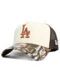 NEW ERA 9FORTY A-FRAME DODGERS REALTREE CAMO /CHROME/HAZEL