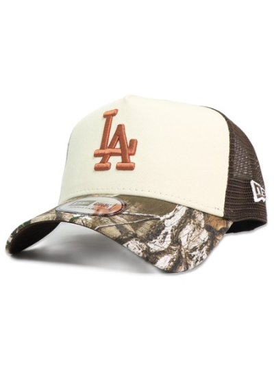 画像1: NEW ERA 9FORTY A-FRAME DODGERS REALTREE CAMO /CHROME/HAZEL